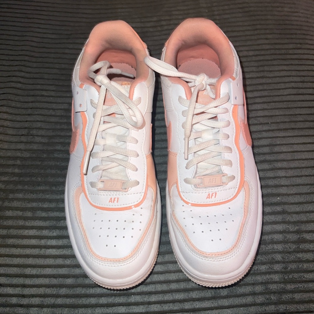 EUC Nike Air Force 1 Shadow Washed Coral - Picture 6 of 9